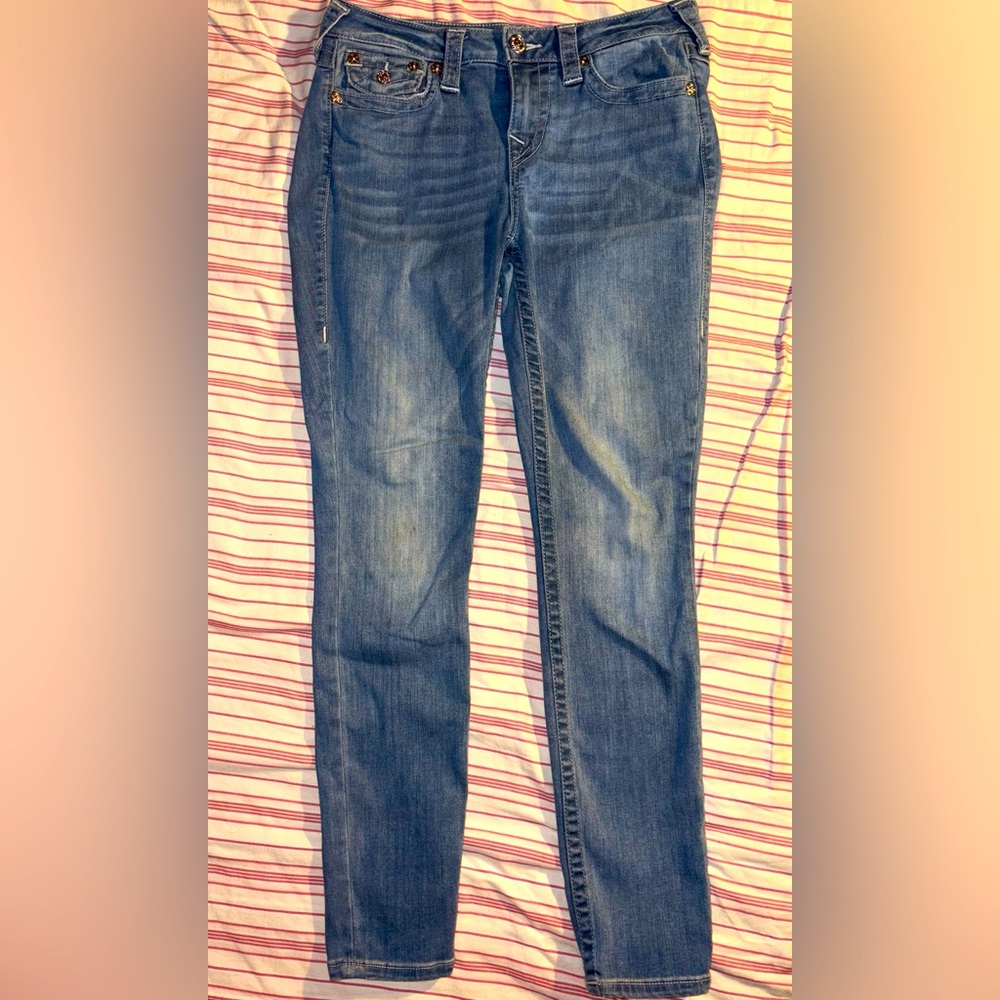 True Religion Blue Skinny Jeans